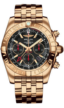 Breitling Chronomat 44 GMT Rose Gold on Bracelet – Watch Brands