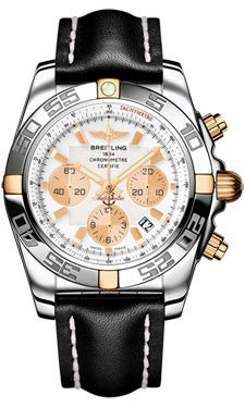 Breitling - Chronomat Two-Tone Polished Bezel - Leather Strap – Watch Brands Direct Luxury Watches at the Largest Discounts