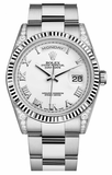 Rolex - Day-Date President White Gold - Fluted Bezel - Diamond Lugs - Watch Brands Direct
 - 4