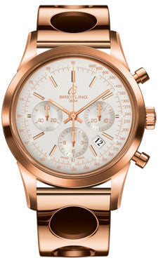Breitling transocean chronograph best sale red gold limited edition