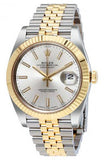Rolex,Rolex - Datejust 41mm - Stainless Steel and Yellow Gold - Fluted Bezel - Watch Brands Direct