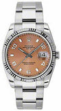 Rolex,Rolex - Date 34mm Fluted Bezel - Oyster Bracelet - Watch Brands Direct