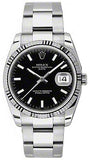 Rolex,Rolex - Date 34mm Fluted Bezel - Oyster Bracelet - Watch Brands Direct