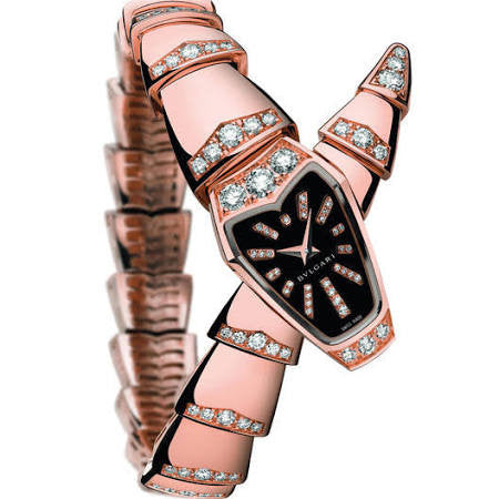 Bulgari,Bulgari - Serpenti - 26mm - Pink Gold and Diamonds - Watch Brands Direct