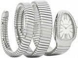 Bulgari,Bulgari - Serpenti Tubogas 35mm - Stainless Steel - Two Twirl Bracelet - Watch Brands Direct