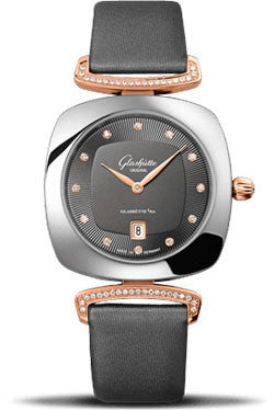 Glashutte Original,Glashutte Original - Ladies Collection - Pavonina Stainless Steel and Red Gold - Grey - Watch Brands Direct