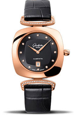 Glashutte Original,Glashutte Original - Ladies Collection - Pavonina Red Gold - Black - Watch Brands Direct