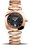Glashutte Original,Glashutte Original - Ladies Collection - Pavonina Red Gold - Black - Watch Brands Direct