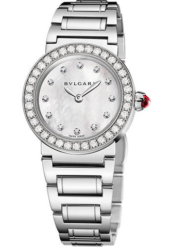 Bulgari BVLGARI Quartz 26mm Stainless Steel and Diamonds