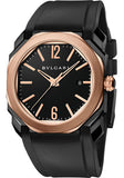 Bulgari - Octo Solotempo - Pink Gold and DLC Stainless Steel - Watch Brands Direct
 - 1