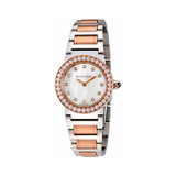 Bulgari,Bulgari - Lucea Automatic 33mm - Stainless Steel and Rose Gold with Diamonds - Watch Brands Direct