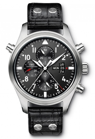 IWC,IWC - Pilots Watch Double Chronograph - Watch Brands Direct