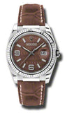 Rolex,Rolex - Datejust 36mm - White Gold - Leather - Watch Brands Direct
