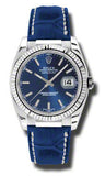 Rolex,Rolex - Datejust 36mm - White Gold - Leather - Watch Brands Direct