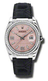 Rolex,Rolex - Datejust 36mm - White Gold - Leather - Watch Brands Direct