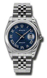 Rolex,Rolex - Datejust 36mm - Steel - Domed Bezel - Watch Brands Direct