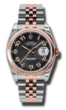 Rolex,Rolex - Datejust 36mm - Steel and Pink Gold - Domed Bezel - Watch Brands Direct