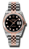 Rolex,Rolex - Datejust 36mm - Steel and Pink Gold - Domed Bezel - Watch Brands Direct