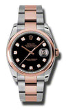 Rolex,Rolex - Datejust 36mm - Steel and Pink Gold - Domed Bezel - Watch Brands Direct