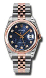 Rolex,Rolex - Datejust 36mm - Steel and Pink Gold - Domed Bezel - Watch Brands Direct