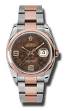 Rolex,Rolex - Datejust 36mm - Steel and Pink Gold - Domed Bezel - Watch Brands Direct