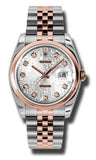 Rolex,Rolex - Datejust 36mm - Steel and Pink Gold - Domed Bezel - Watch Brands Direct