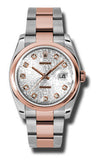 Rolex,Rolex - Datejust 36mm - Steel and Pink Gold - Domed Bezel - Watch Brands Direct