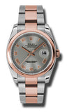 Rolex,Rolex - Datejust 36mm - Steel and Pink Gold - Domed Bezel - Watch Brands Direct