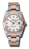 Rolex,Rolex - Datejust 36mm - Steel and Pink Gold - Domed Bezel - Watch Brands Direct