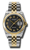 Rolex - Datejust 36mm - Steel and Yellow Gold - Domed Bezel - Watch Brands Direct
 - 2