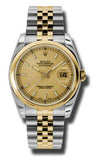 Rolex - Datejust 36mm - Steel and Yellow Gold - Domed Bezel - Watch Brands Direct
 - 13