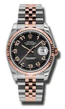 Rolex - Datejust 36mm - Steel and Pink Gold - Fluted Bezel - Watch Brands Direct
 - 1