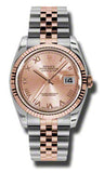Rolex - Datejust 36mm - Steel and Pink Gold - Fluted Bezel - Watch Brands Direct
 - 8