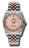 Rolex - Datejust 36mm - Steel and Pink Gold - Fluted Bezel - Watch Brands Direct
 - 9