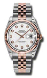 Rolex - Datejust 36mm - Steel and Pink Gold - Fluted Bezel - Watch Brands Direct
 - 16