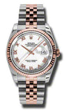 Rolex - Datejust 36mm - Steel and Pink Gold - Fluted Bezel - Watch Brands Direct
 - 17