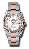 Rolex - Datejust 36mm - Steel and Pink Gold - Fluted Bezel - Watch Brands Direct
 - 34