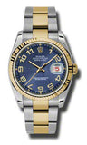 Rolex,Rolex - Datejust 36mm - Steel and Yellow Gold - Fluted Bezel - Watch Brands Direct