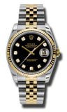 Rolex,Rolex - Datejust 36mm - Steel and Yellow Gold - Fluted Bezel - Watch Brands Direct