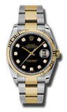 Rolex,Rolex - Datejust 36mm - Steel and Yellow Gold - Fluted Bezel - Watch Brands Direct
