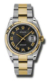 Rolex,Rolex - Datejust 36mm - Steel and Yellow Gold - Fluted Bezel - Watch Brands Direct