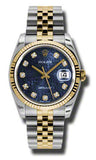 Rolex,Rolex - Datejust 36mm - Steel and Yellow Gold - Fluted Bezel - Watch Brands Direct