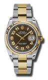 Rolex,Rolex - Datejust 36mm - Steel and Yellow Gold - Fluted Bezel - Watch Brands Direct