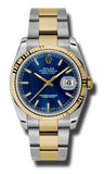 Rolex,Rolex - Datejust 36mm - Steel and Yellow Gold - Fluted Bezel - Watch Brands Direct