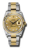 Rolex,Rolex - Datejust 36mm - Steel and Yellow Gold - Fluted Bezel - Watch Brands Direct