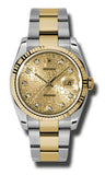 Rolex,Rolex - Datejust 36mm - Steel and Yellow Gold - Fluted Bezel - Watch Brands Direct