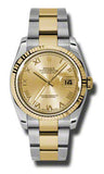 Rolex,Rolex - Datejust 36mm - Steel and Yellow Gold - Fluted Bezel - Watch Brands Direct