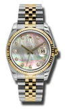 Rolex,Rolex - Datejust 36mm - Steel and Yellow Gold - Fluted Bezel - Watch Brands Direct