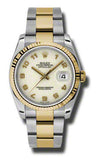 Rolex,Rolex - Datejust 36mm - Steel and Yellow Gold - Fluted Bezel - Watch Brands Direct