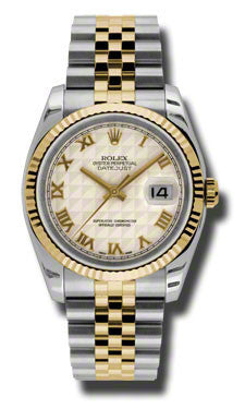 Rolex Datejust 36mm Steel and Yellow Gold Fluted Bezel